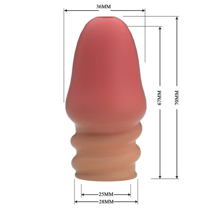 Realistyczny przedłużacz penisa- długość 7,0cm