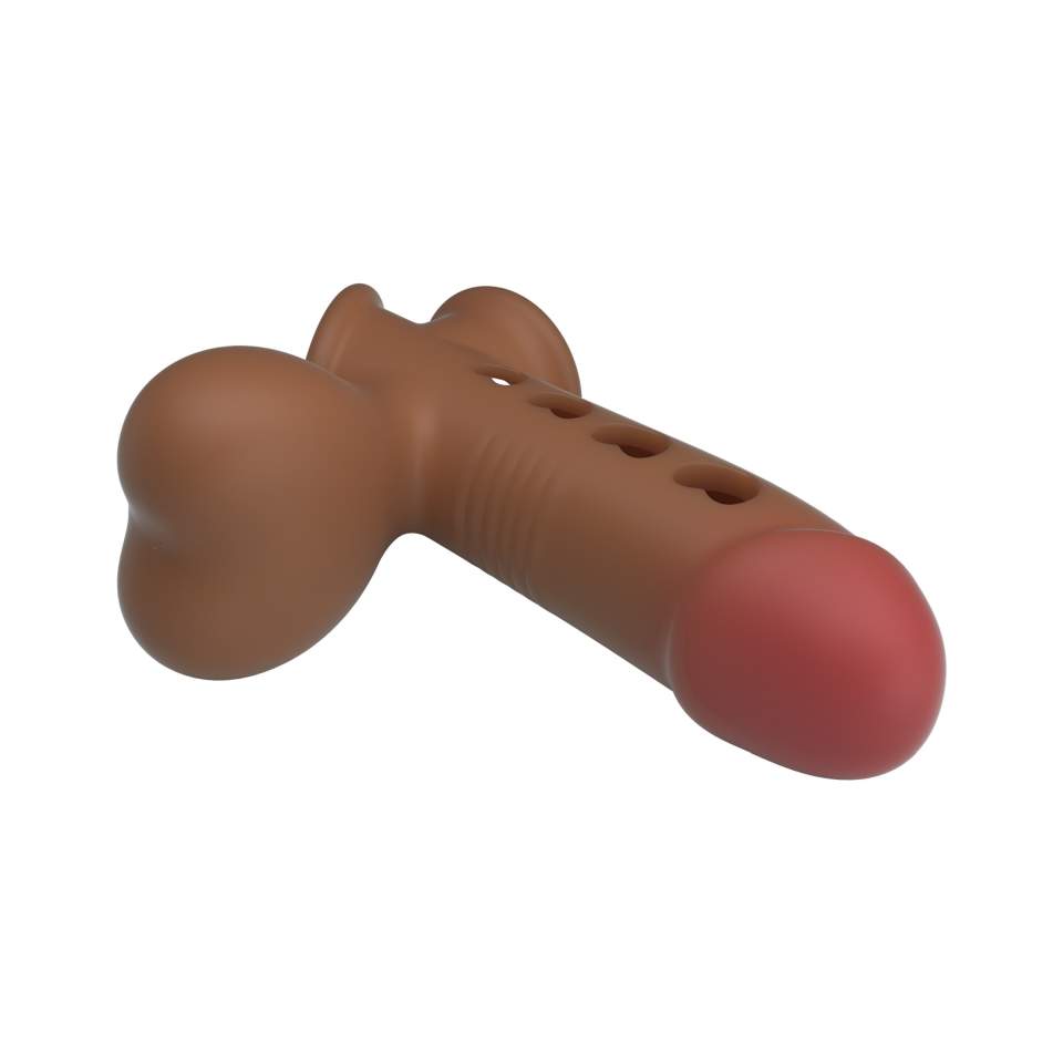 Silikonowa, wodoodporna nakładka na penisa z technologią poduszki powietrznej