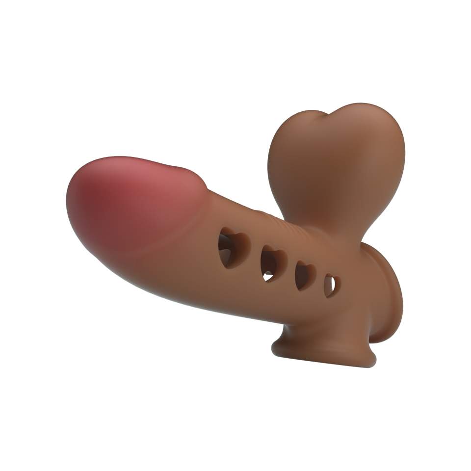 Silikonowa, wodoodporna nakładka na penisa z technologią poduszki powietrznej