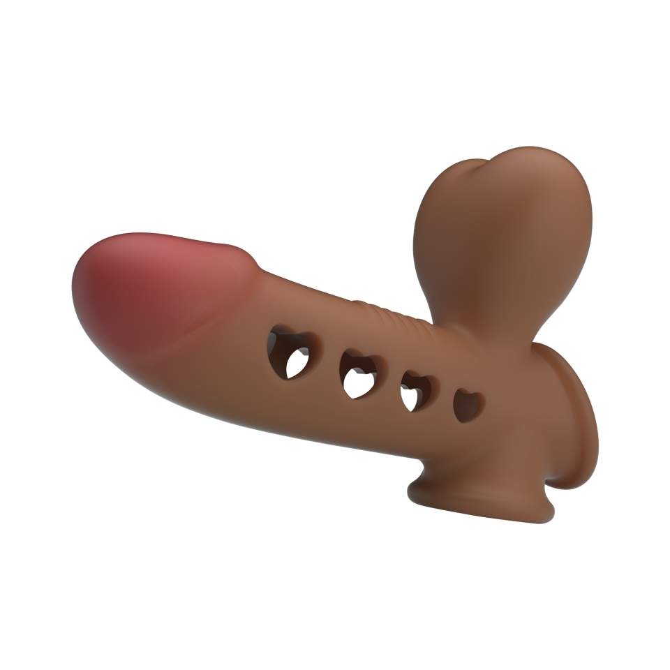 Silikonowa, wodoodporna nakładka na penisa z technologią poduszki powietrznej