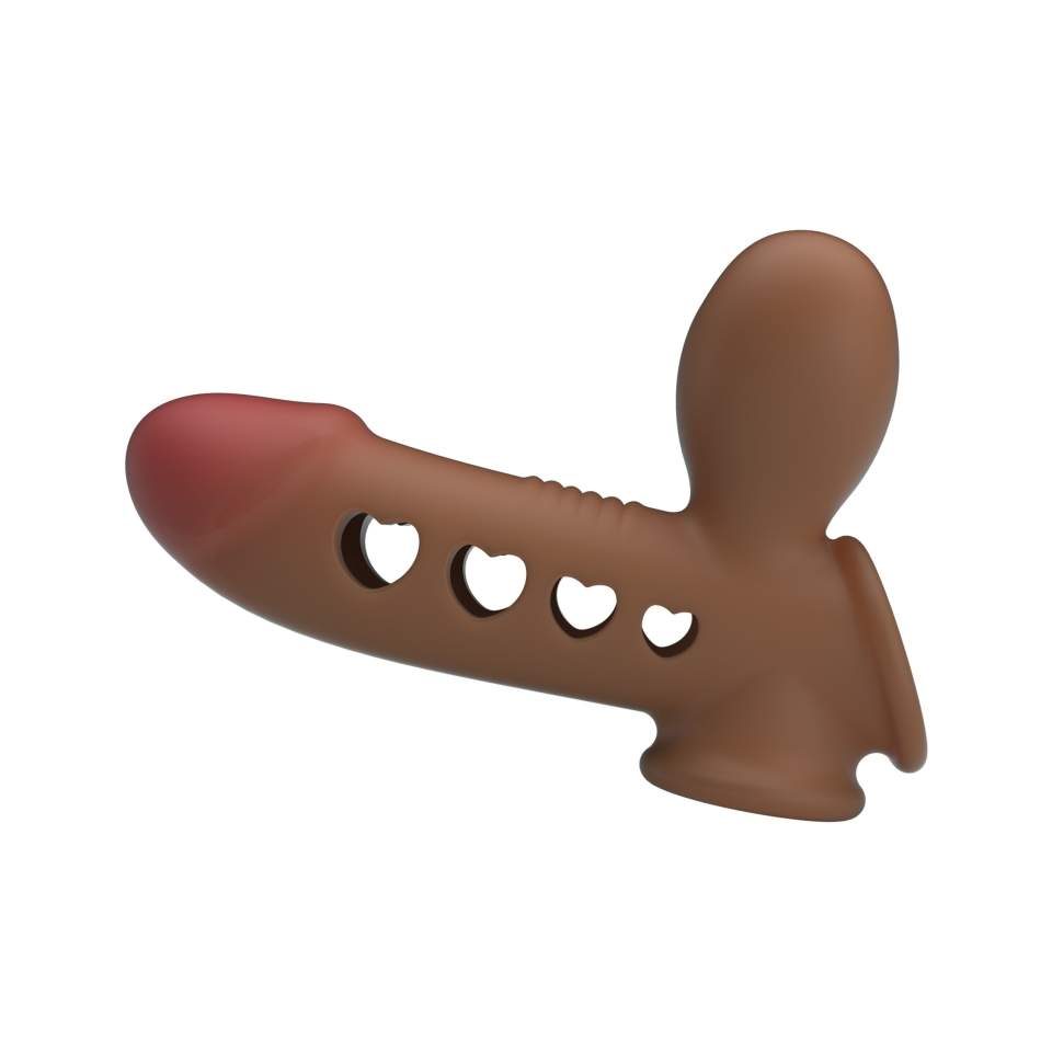 Silikonowa, wodoodporna nakładka na penisa z technologią poduszki powietrznej