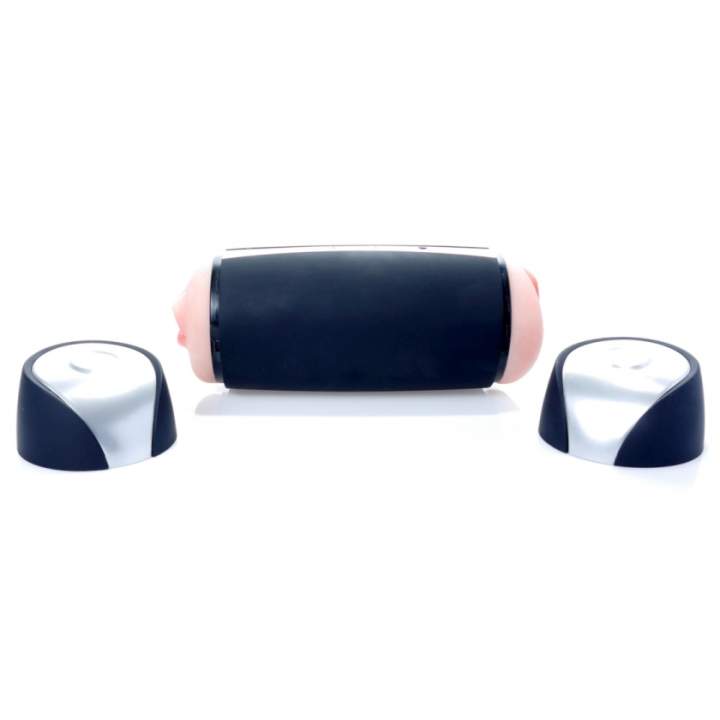 Masturbator dla mężczyzn dwustronny, usta + wagina- 36 funkcji wibracji, ładowany USB