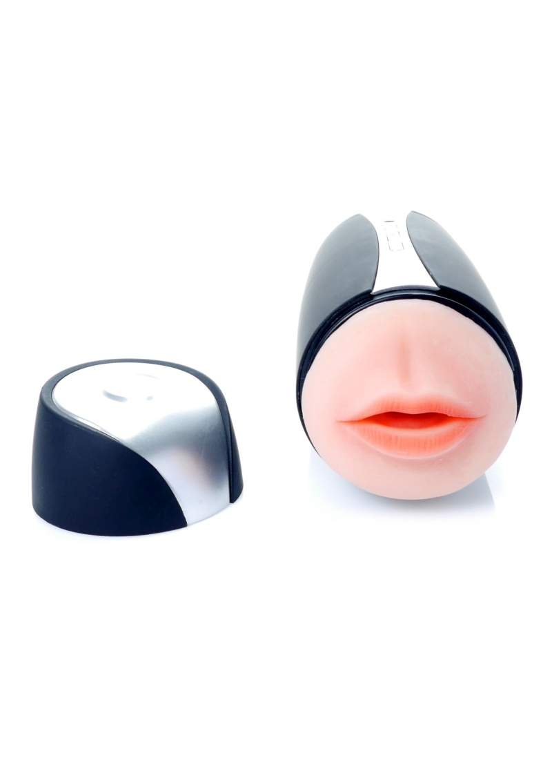 Masturbator dla mężczyzn dwustronny, usta + wagina- 36 funkcji wibracji, ładowany USB
