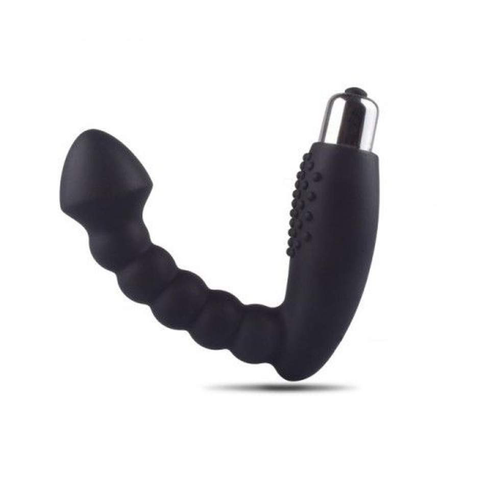 Wibrujący plug analny wykonany z silikonu do stymulacji punktu P (prostaty)