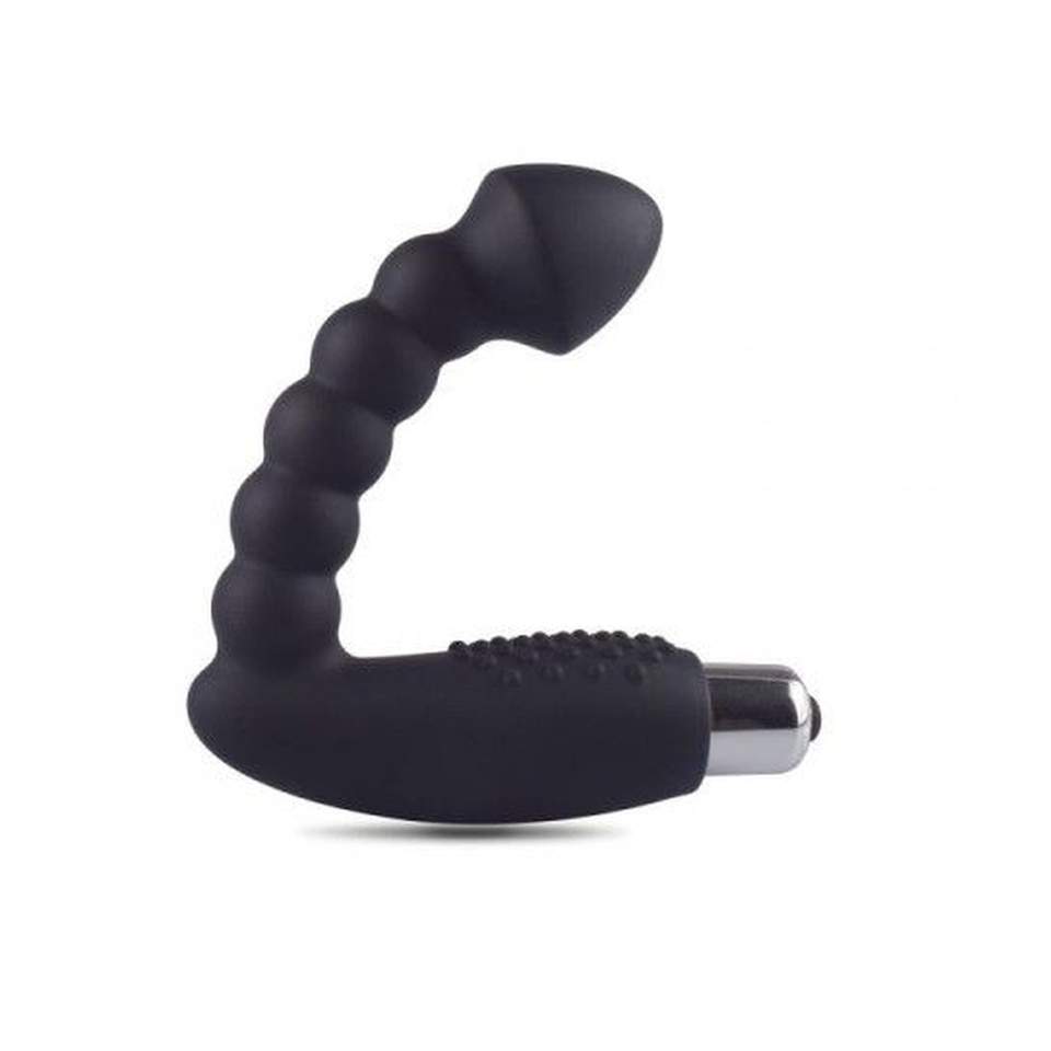 Wibrujący plug analny wykonany z silikonu do stymulacji punktu P (prostaty)