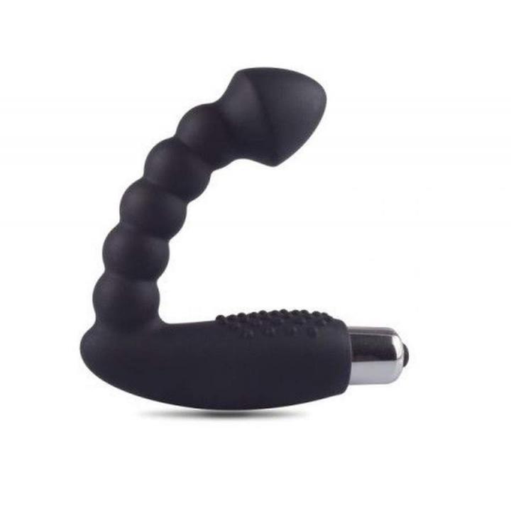 Wibrujący plug analny wykonany z silikonu do stymulacji punktu P (prostaty)