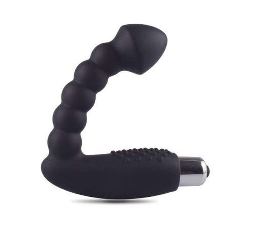 Wibrujący plug analny wykonany z silikonu do stymulacji punktu P (prostaty)