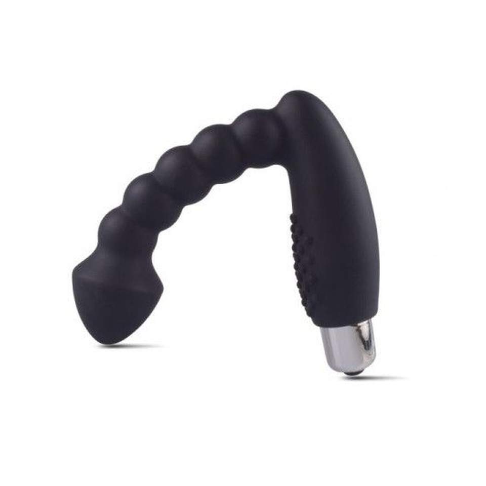 Wibrujący plug analny wykonany z silikonu do stymulacji punktu P (prostaty)