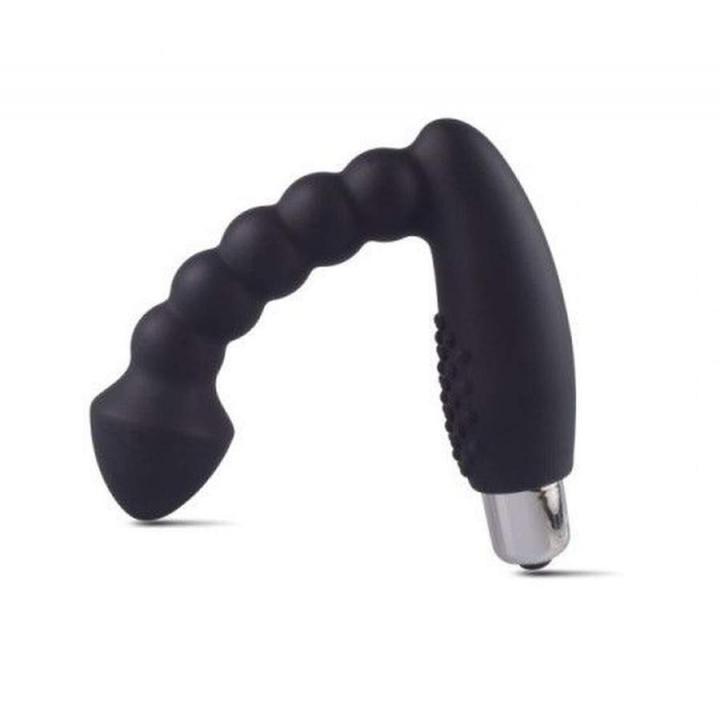 Wibrujący plug analny wykonany z silikonu do stymulacji punktu P (prostaty)