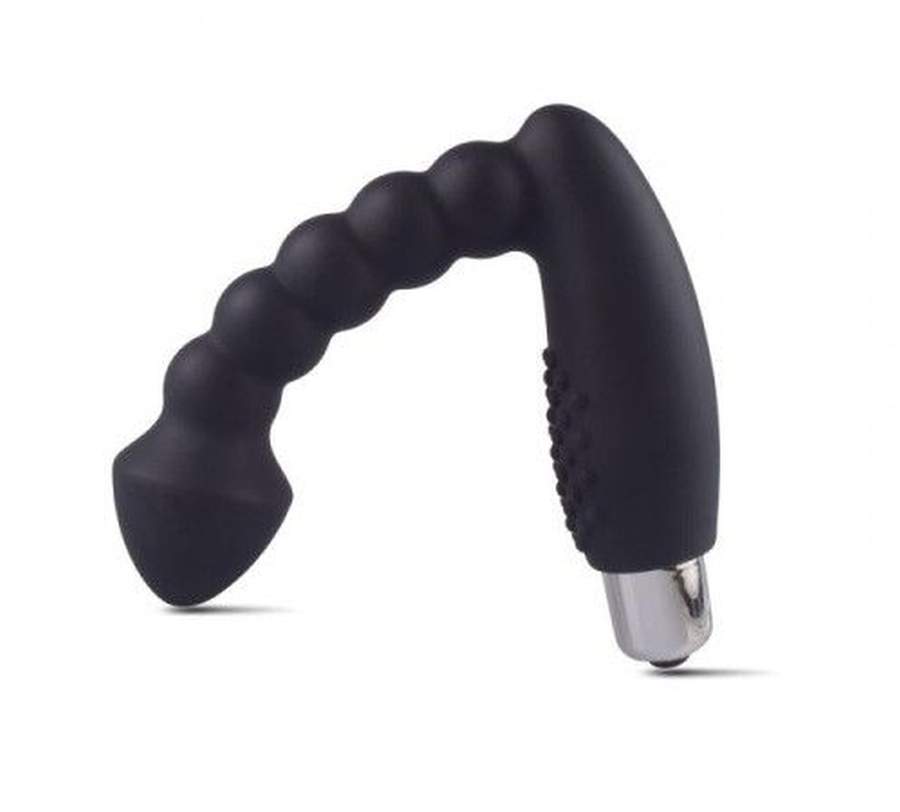 Wibrujący plug analny wykonany z silikonu do stymulacji punktu P (prostaty)