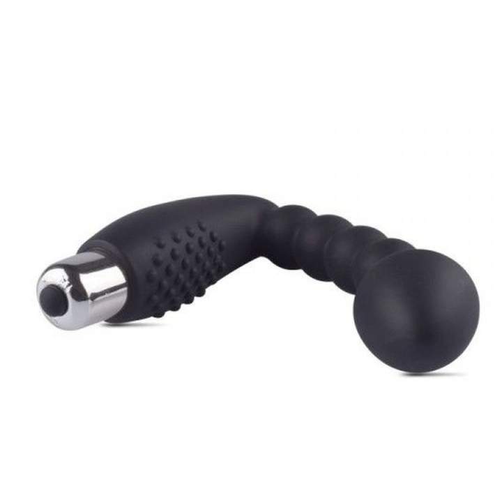 Wibrujący plug analny wykonany z silikonu do stymulacji punktu P (prostaty)