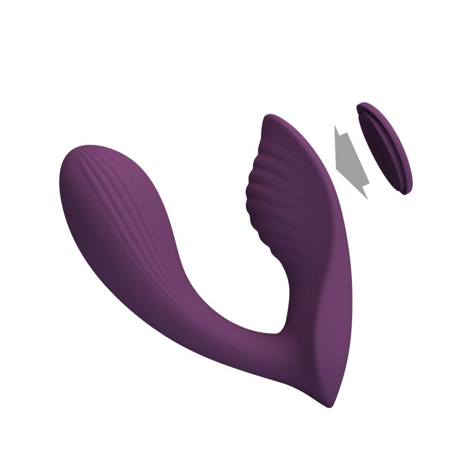 Elegancki, inteligentny masażer, sterowany aplikację - 10 funkcji: pulsacje, fale i drżenia