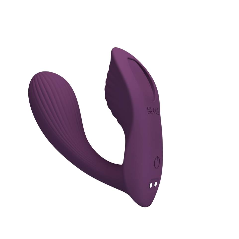 Elegancki, inteligentny masażer, sterowany aplikację - 10 funkcji: pulsacje, fale i drżenia