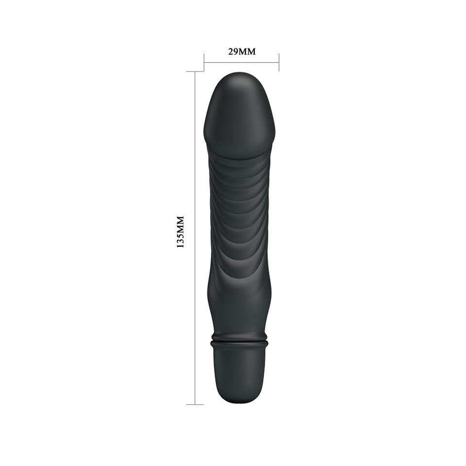 Wibrator mini idealny do stymulacji pochwy i odbytu wykonany z silikonu:  10 trybów wibracji