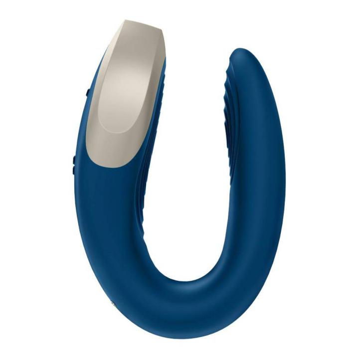 Wibrator dla Par z Pilotem i Aplikacją - Satisfyer Double Love Blue