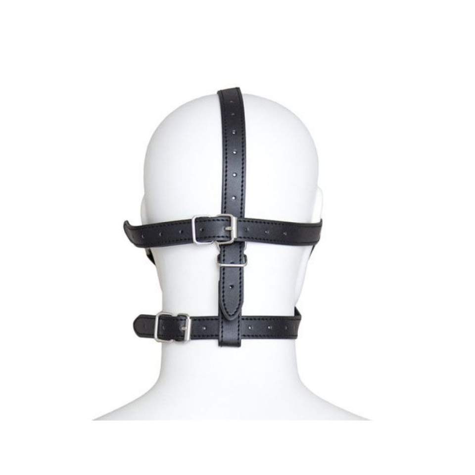 Uprząż na głowę z opaską na oczy i kneblem