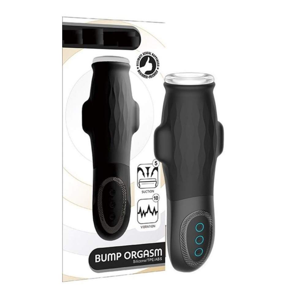 Męski Masturbator - 10 trybów wibracji, 5 poziomów  intensywnego ssania i automatycznym systemem zasysania