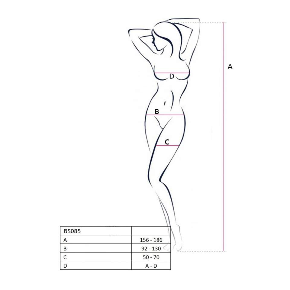 Seksowny biały bodystocking marki Passion BS085