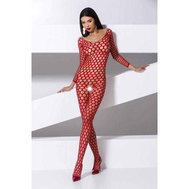 Czerwone bodystocking Passion BS077