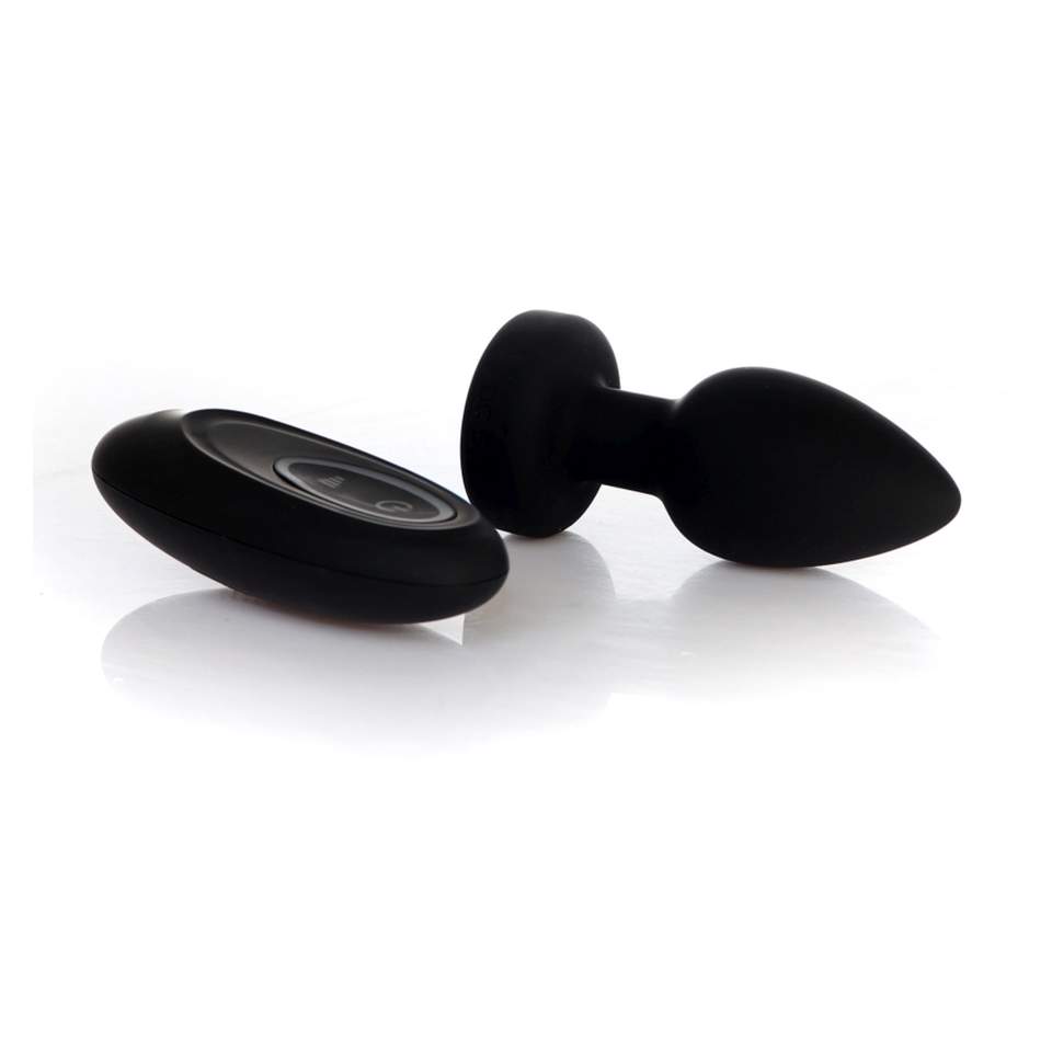 Korek analny z migającym światłem LED i zdalnym sterowaniem - 7 intensywnych trybów wibracji