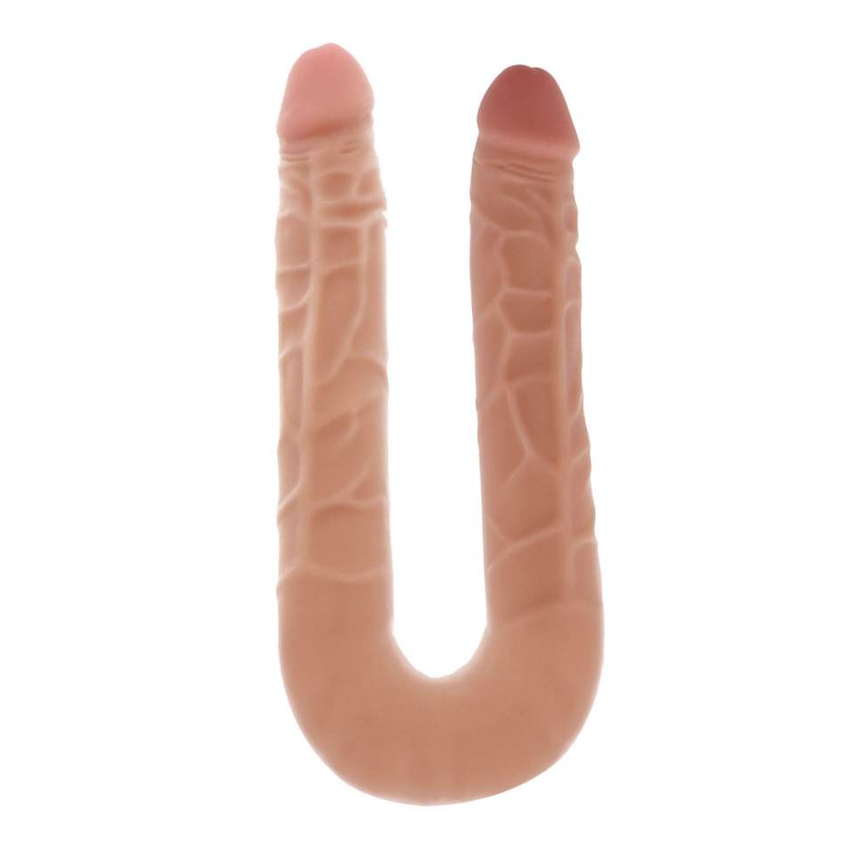 Realistyczne, elastyczne dildo dwustronne do zabawy solo lub w parze - 40cm