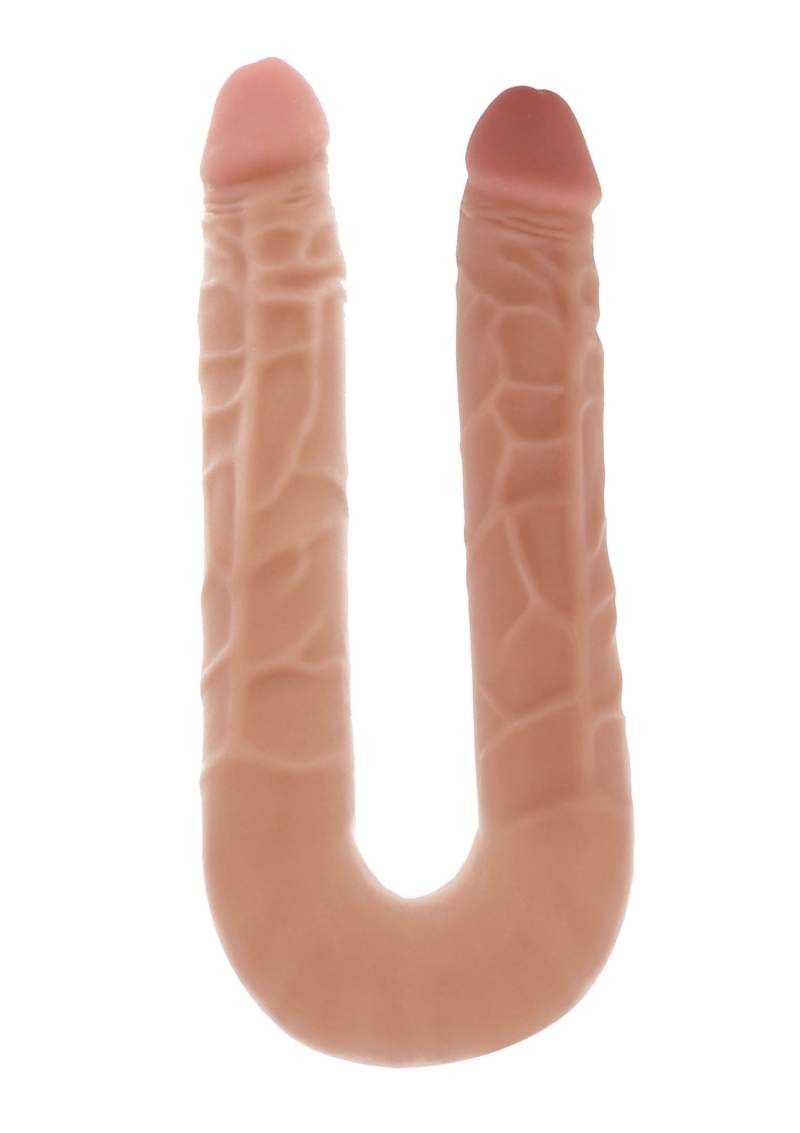 Realistyczne, elastyczne dildo dwustronne do zabawy solo lub w parze - 40cm