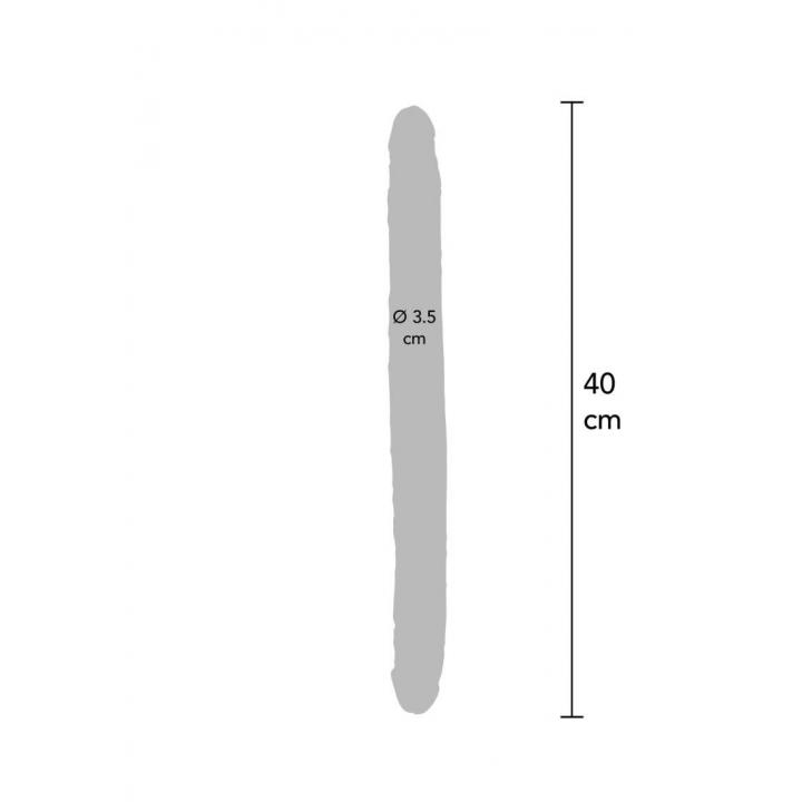 Realistyczne, elastyczne dildo dwustronne do zabawy solo lub w parze - 40cm