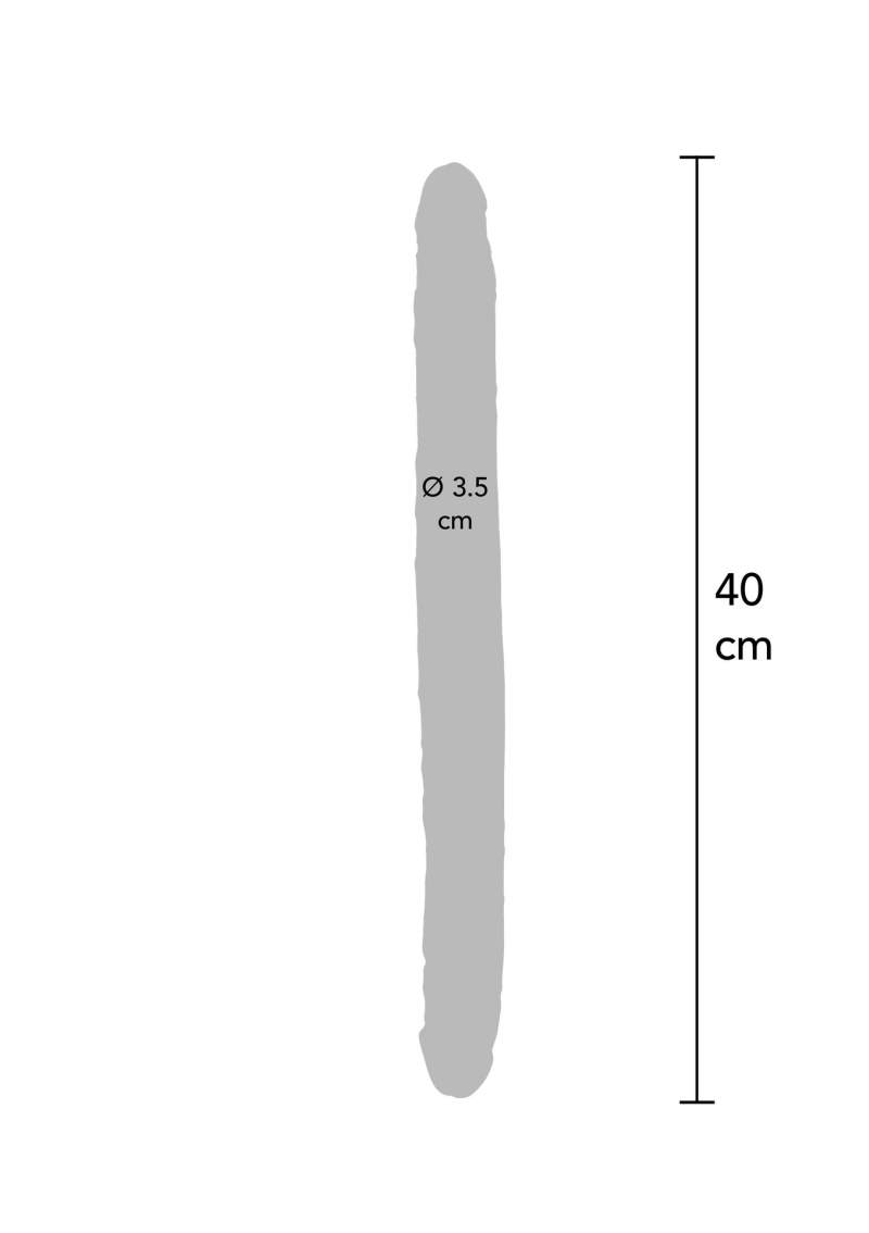 Realistyczne, elastyczne dildo dwustronne do zabawy solo lub w parze - 40cm