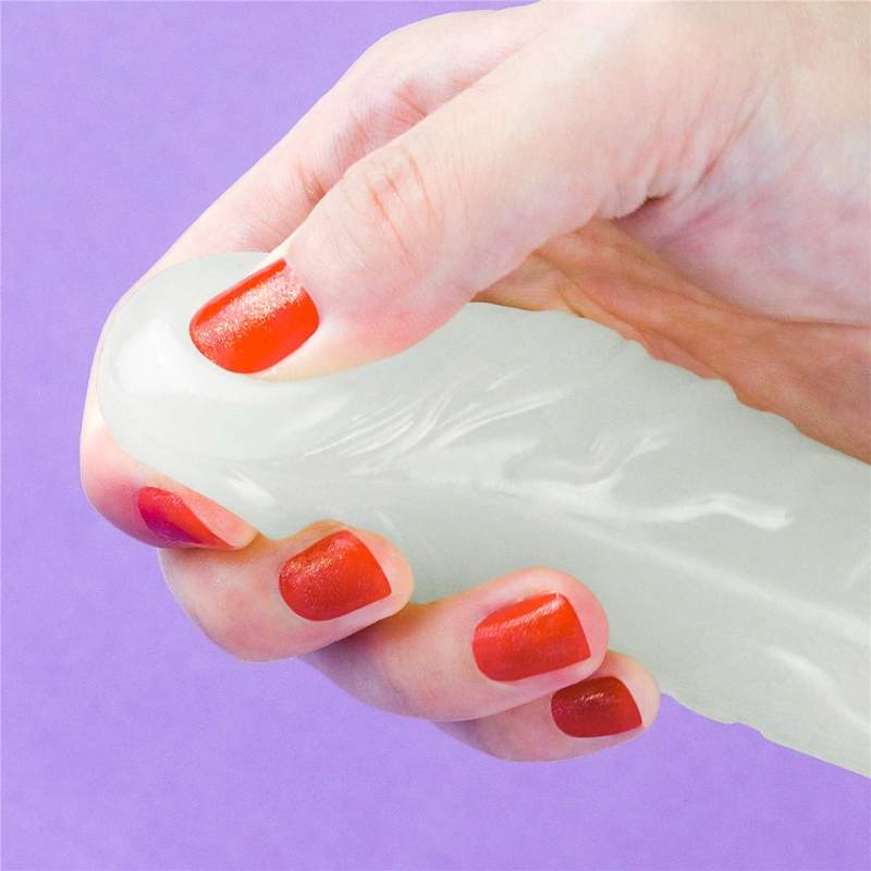Dwustronne dildo świecące w ciemości- 37cm