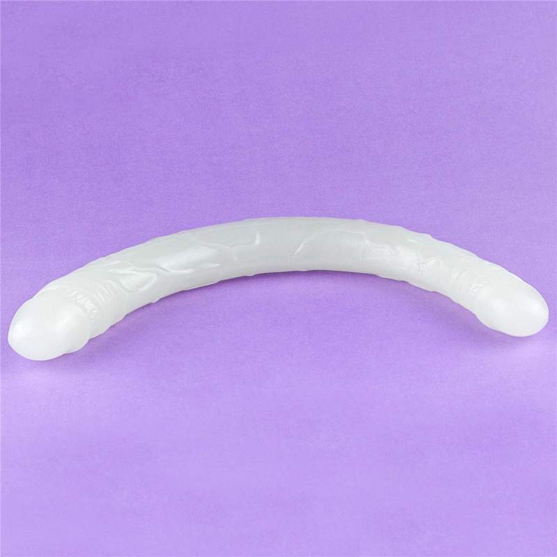 Dwustronne dildo świecące w ciemości- 37cm