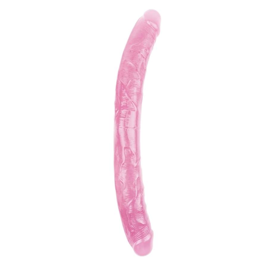 Podwójne, elastyczne dildo w kolorze różowym- 46cm