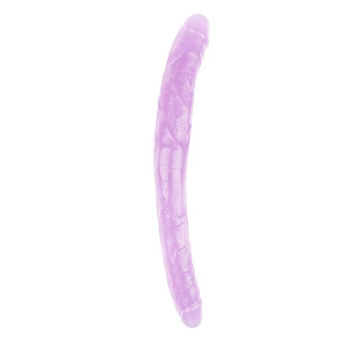 Podwójne, elastyczne dildo w kolorze fioletowym- 45cm