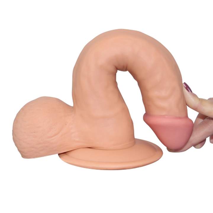 Realistyczne dildo z jądrami i przyssawką- 20m