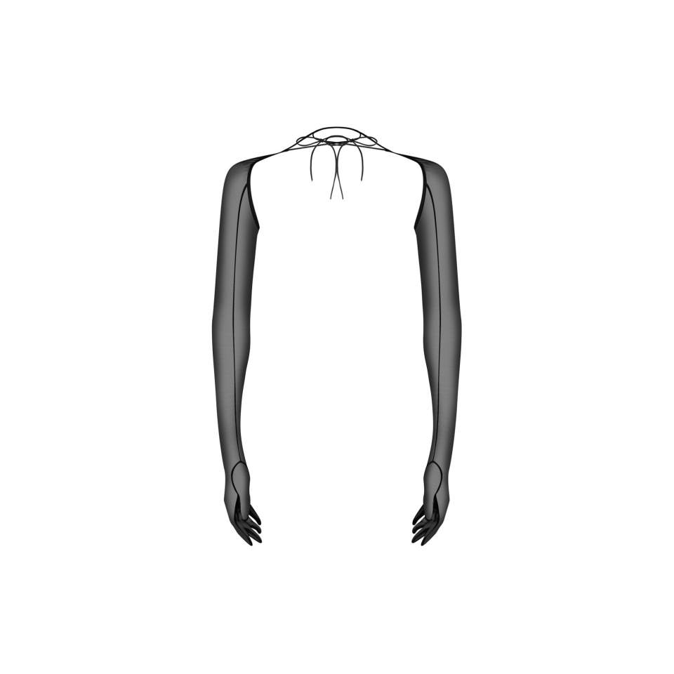 Długie, eleganckie rękawiczki z kolekcji marki Obsessive Euphori