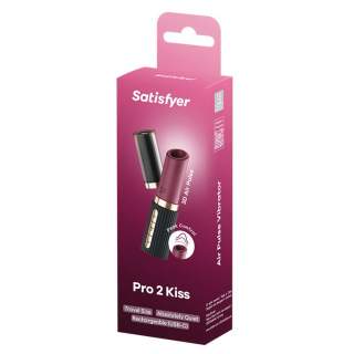 Luksusowy masażer stymulujący łecztaczkę w kształcie szminki- Satysfayer Pro 2 Kiss