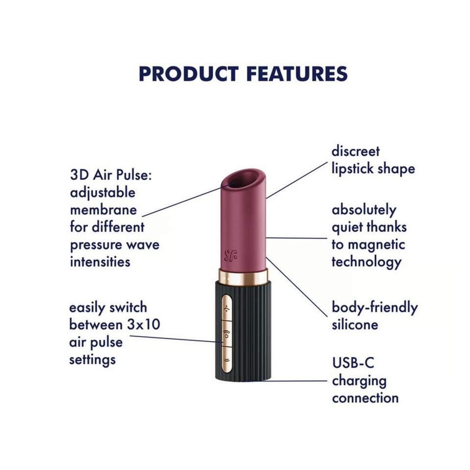 Luksusowy masażer fal powietrznych stymulujący łecztaczkę- Satysfayer Pro 2 Kiss