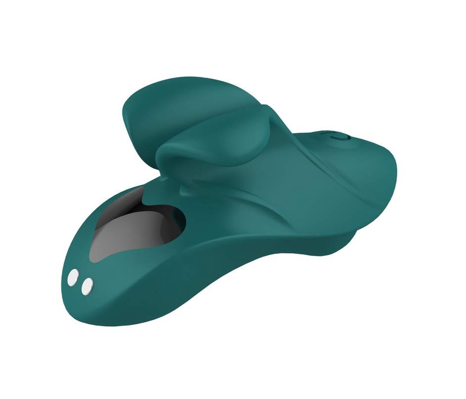 Masażer na palec z silikonu, wodoodporny, ładowany USB- 9 trybów wibracji