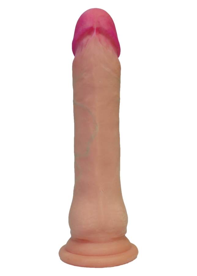 Mega realistyczny dildo z cyber skóry z przyssawką – 20,5cm średnica 3,8cm