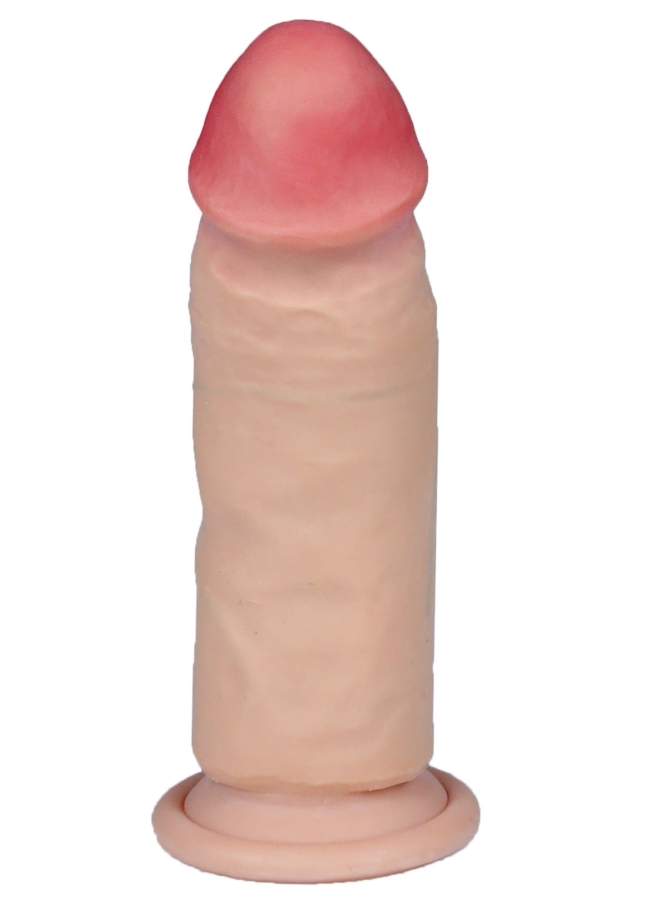 Realistyczny cieliste dildo z cyber skóry z przyssawką – 18cm