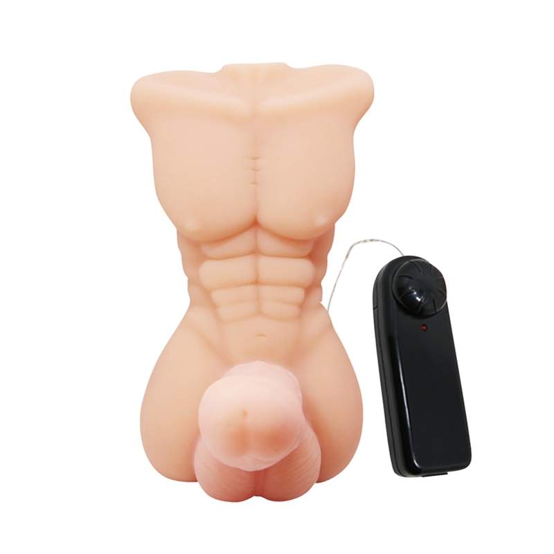 Realistyczny męski tors z wibrującym penisem