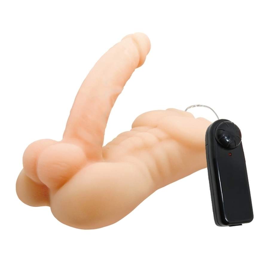 Realistyczny męski tors z wibrującym penisem