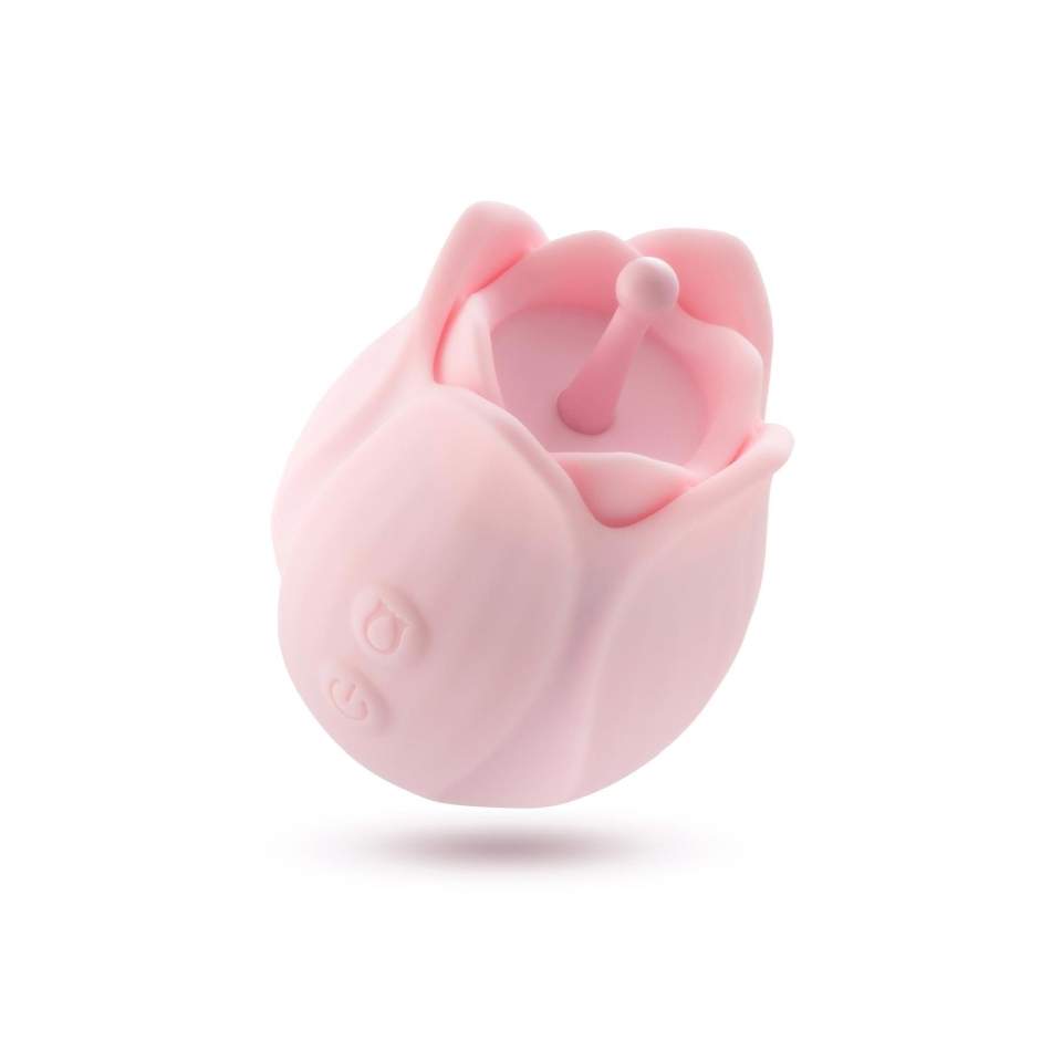 Masażer łecztaczki w kształcie róży z 3 wymiennymi końcówki - 10 trybów wibracji