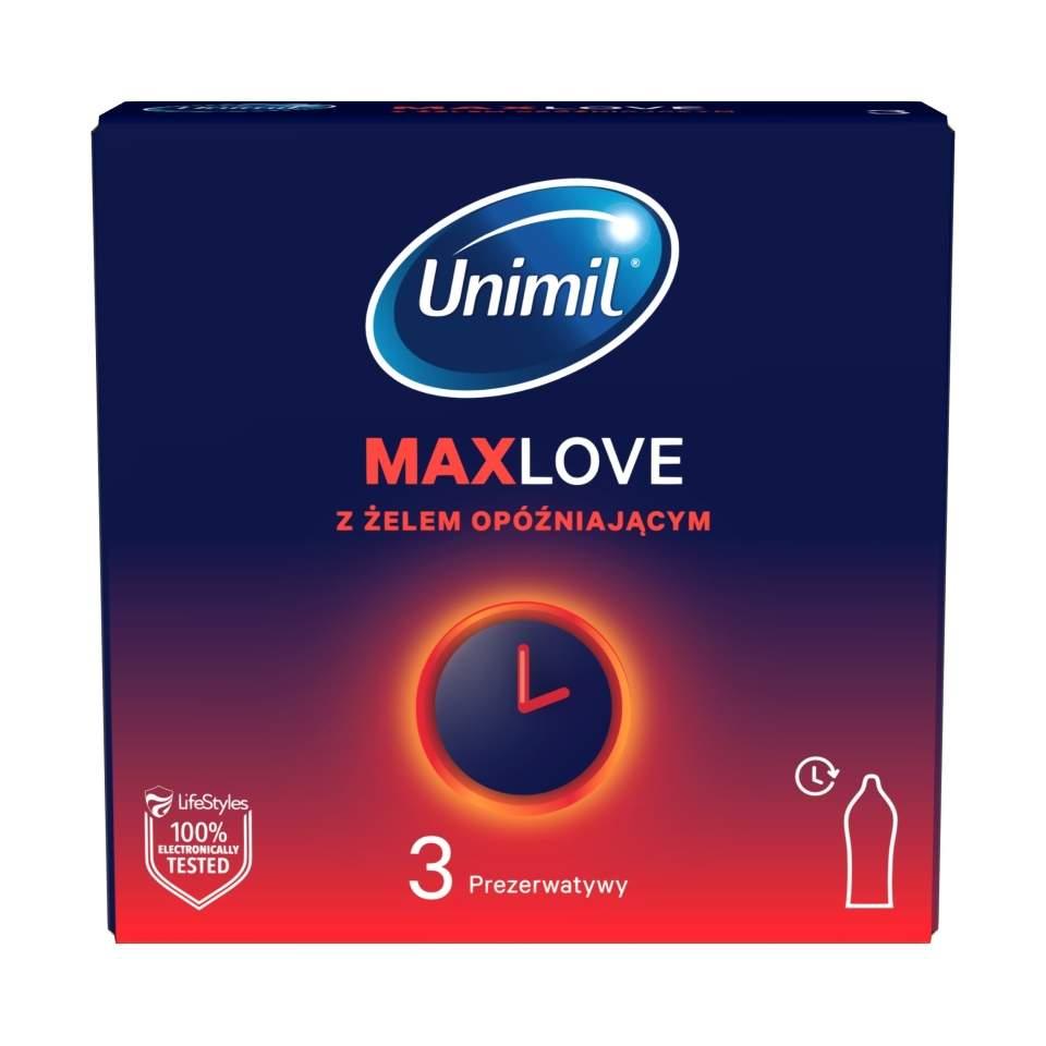 Prezerwatywa z żelem opóźniającym wytrysk Unimil Time Control 3zt.