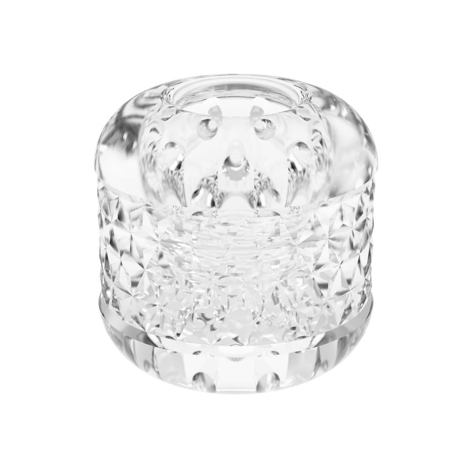 Transparentny masturbator dla mężczyzn z ciasnym kanał z dziesiątkami miękkich wypustek