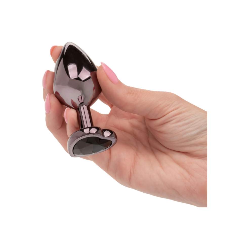 Elegancki czarny korek analny - rozmiar L