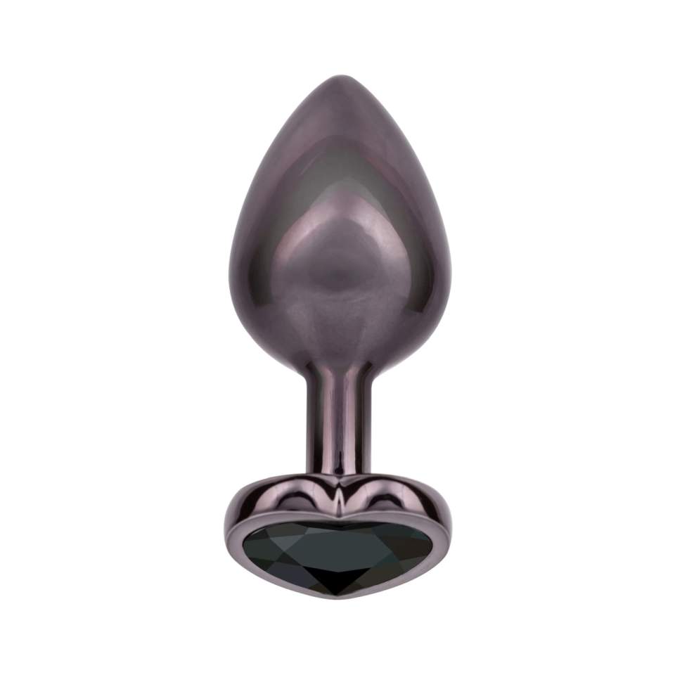 Elegancki czarny korek analny - rozmiar L