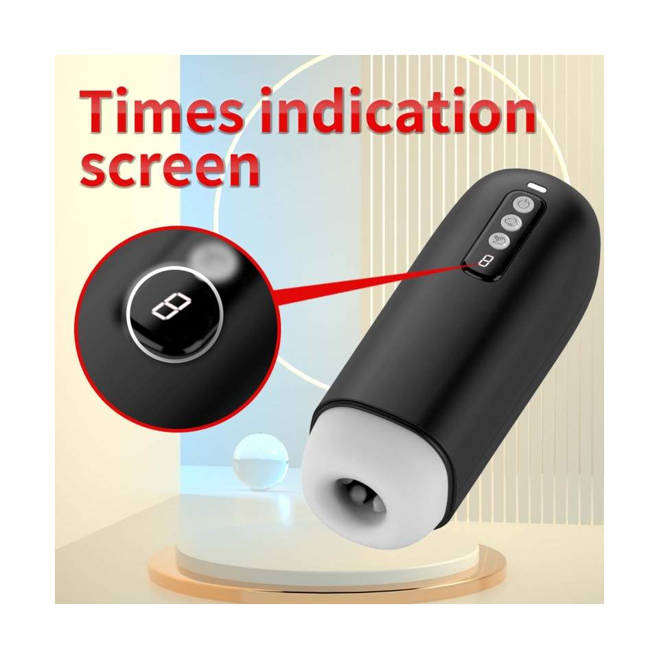 Masturbator dla mężczyzn z fuckcją ssania i efektami dźwiękowymi – 8 trybów