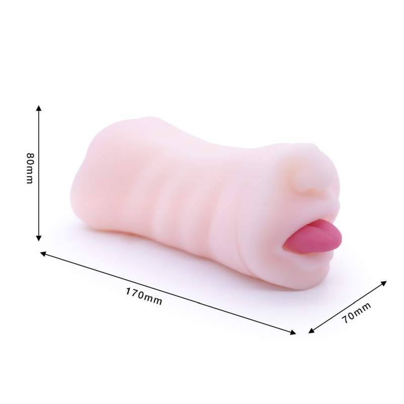 Realistyczny masturbator w 2w1: wagina + usta