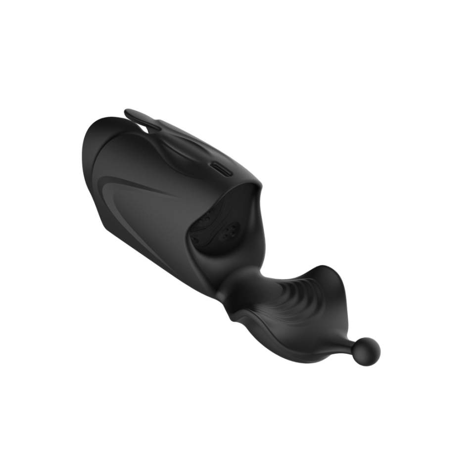 Masturbator z funkcją pchania i wibracjami - dwa mocne silniki