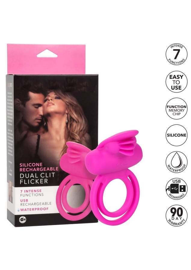 Silikonowy pierścień wibrujący - 7 intensywnych funkcji wibracji